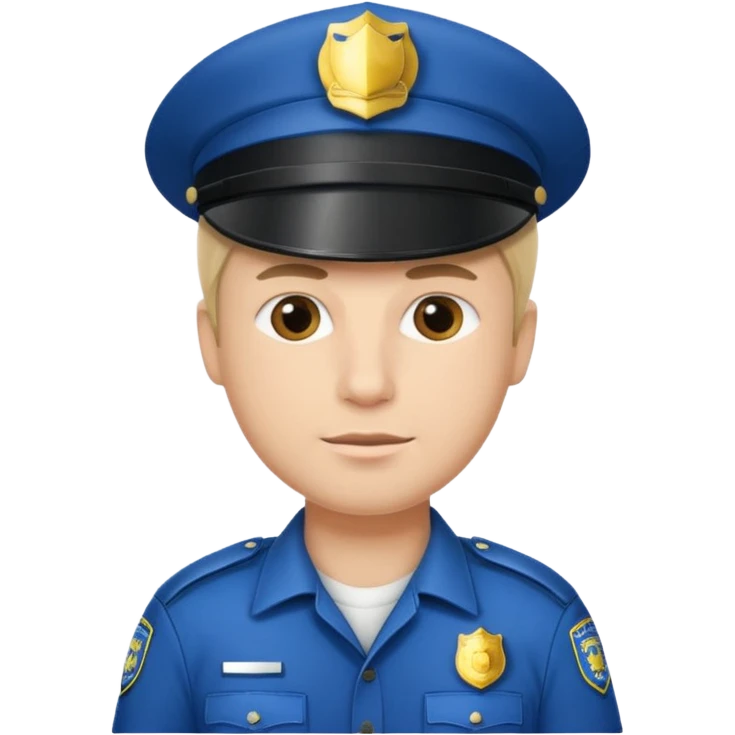 Priest with a police hat emoji