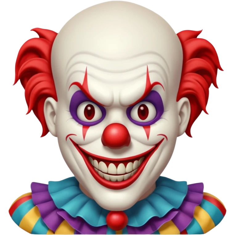 3d Full hd Pixar Style Evil Clown emoji