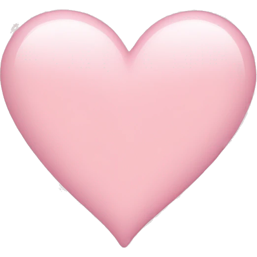 Light pink heart emoji
