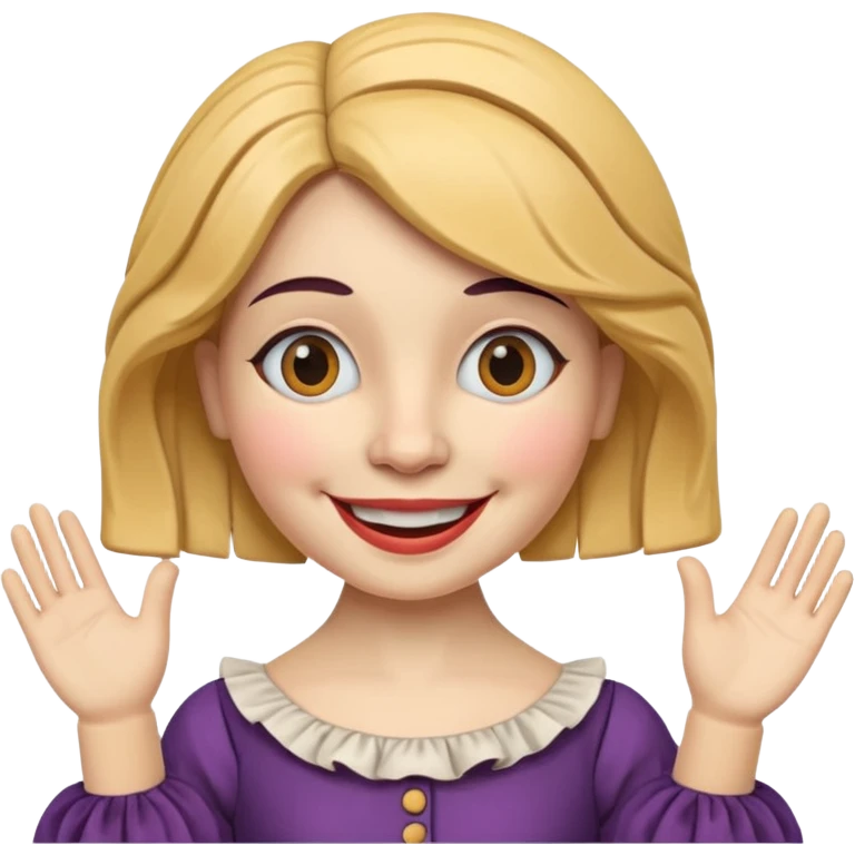 Icon for Puppet Theater: a girl puppet body emoji
