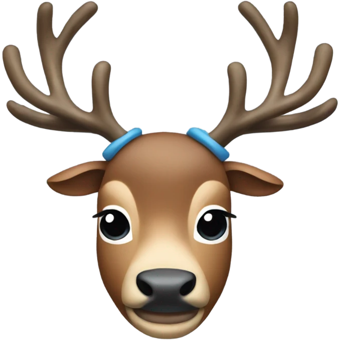 Tony tony chopper blue nose reindeer  emoji