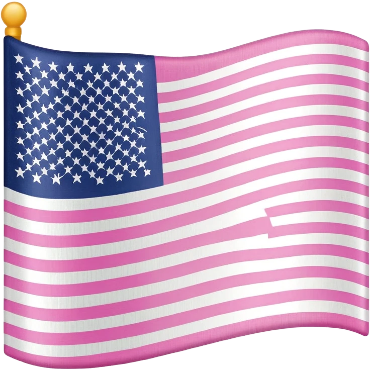 pink American flag emoji