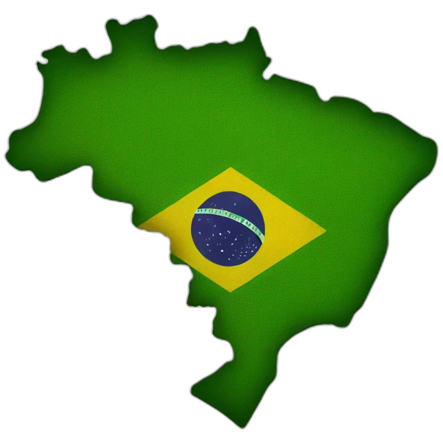 brazil country map emoji