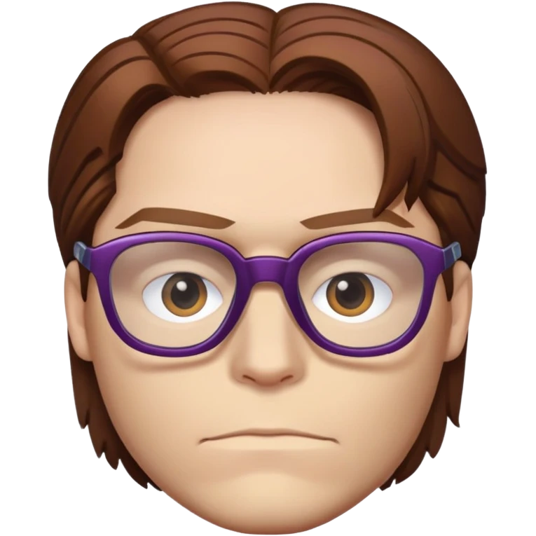 zemo brown hair with glasses marvel from captain america: civil war emoji