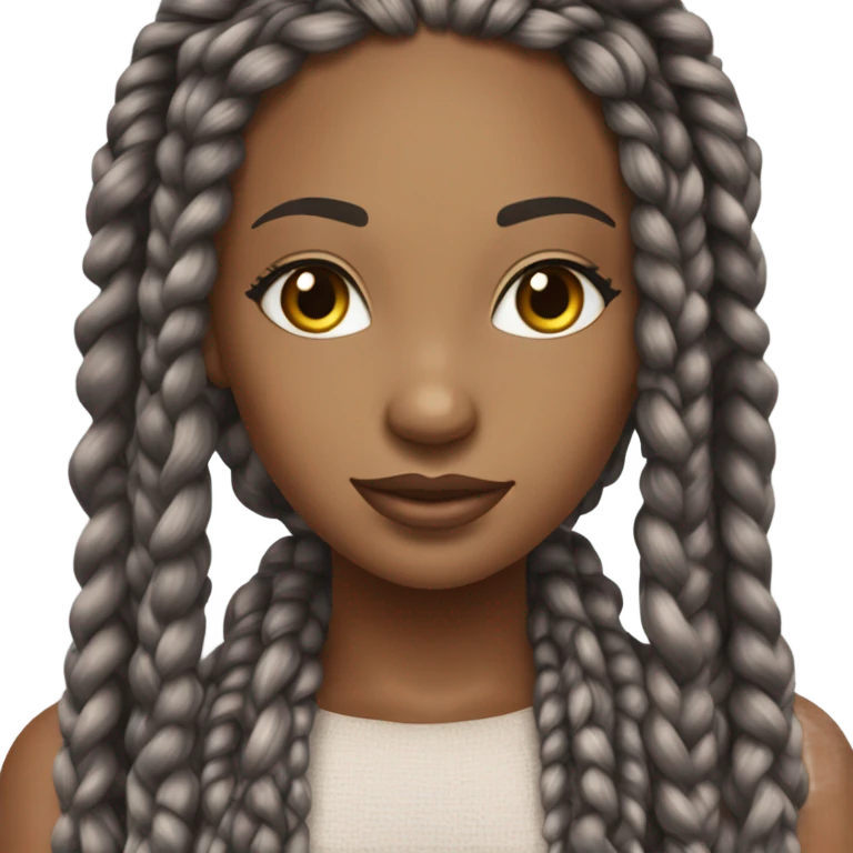 box braids emoji