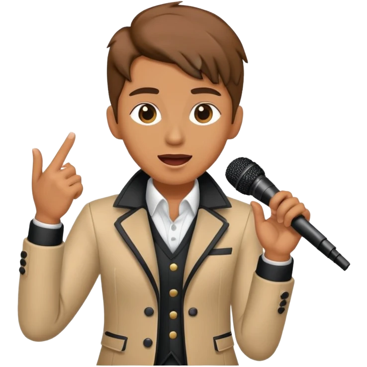 Happy Rock Pop Music Singer emoji