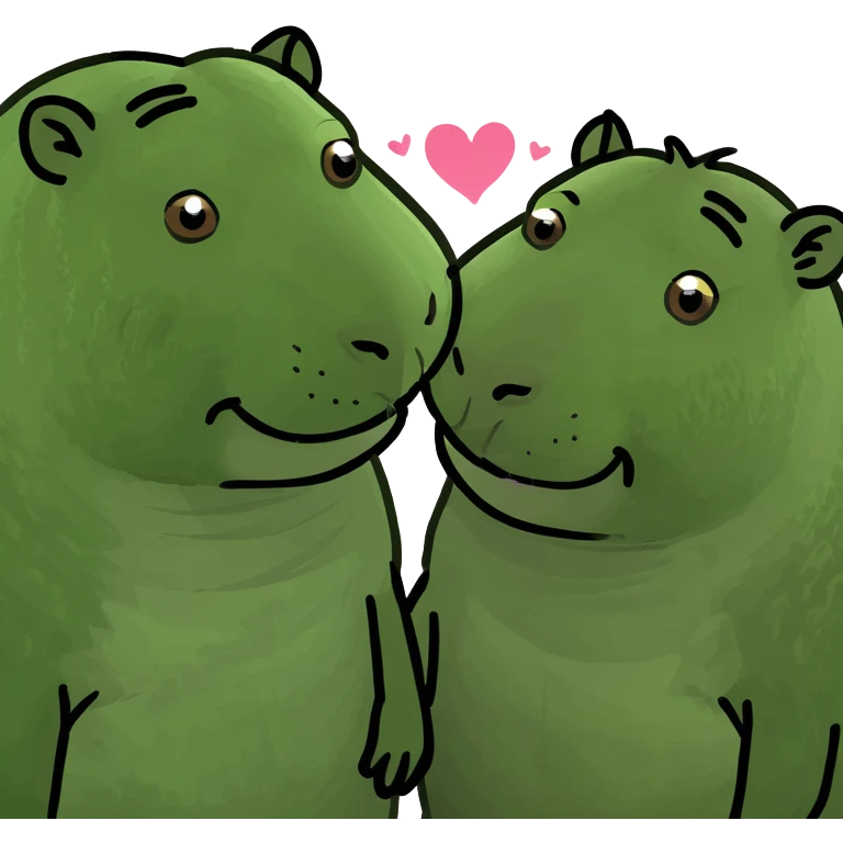 capybara love emoji