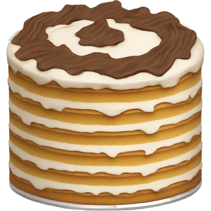 Tiramisu cake emoji