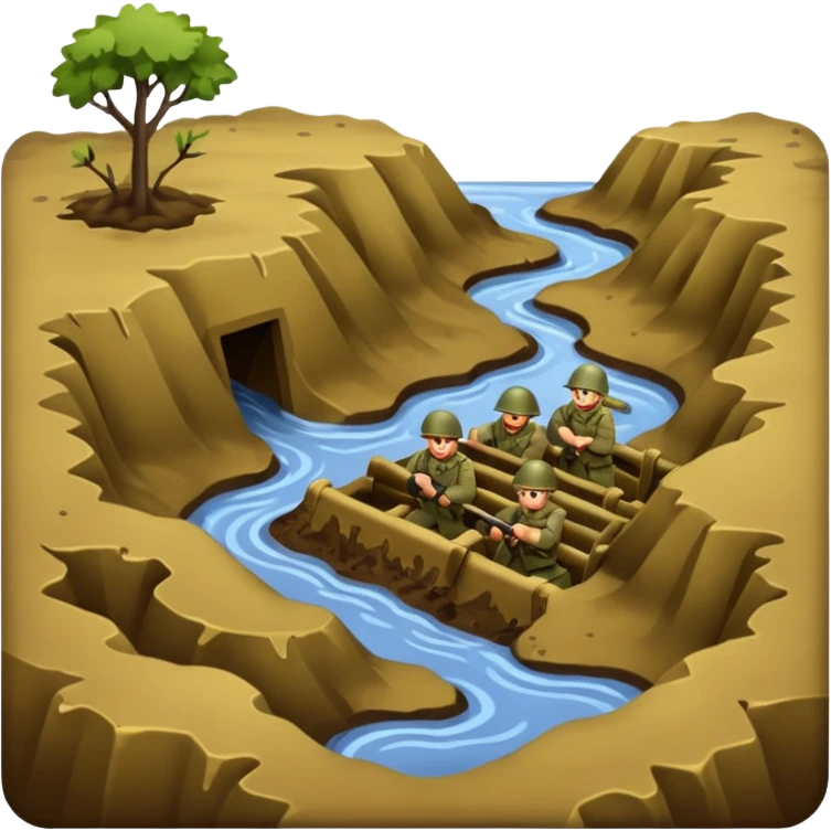 military ditches emoji