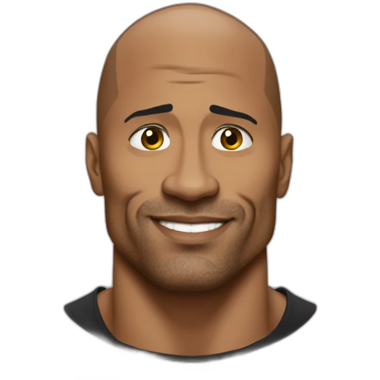 dwayne the rock sus emoji