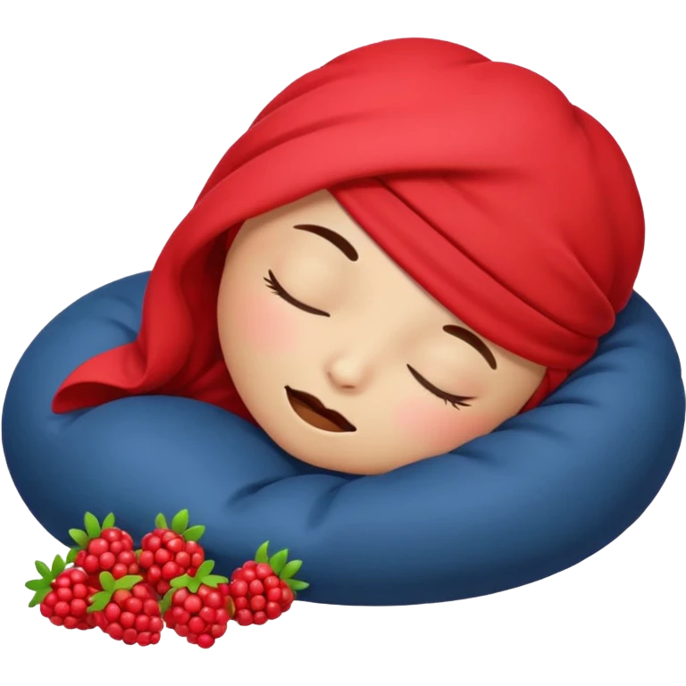 Berry emoji sleeping emoji