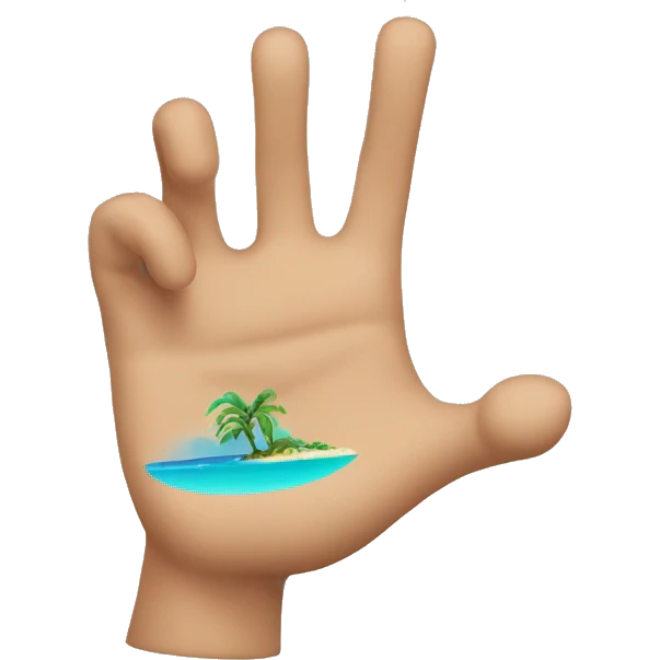 Hang loose hand emoji