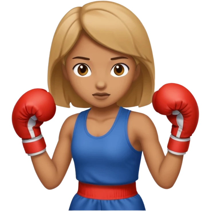 girl boxing emoji