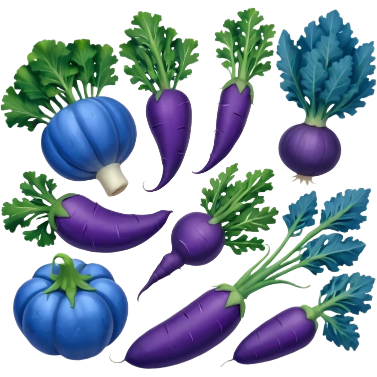 blue vegatables emoji