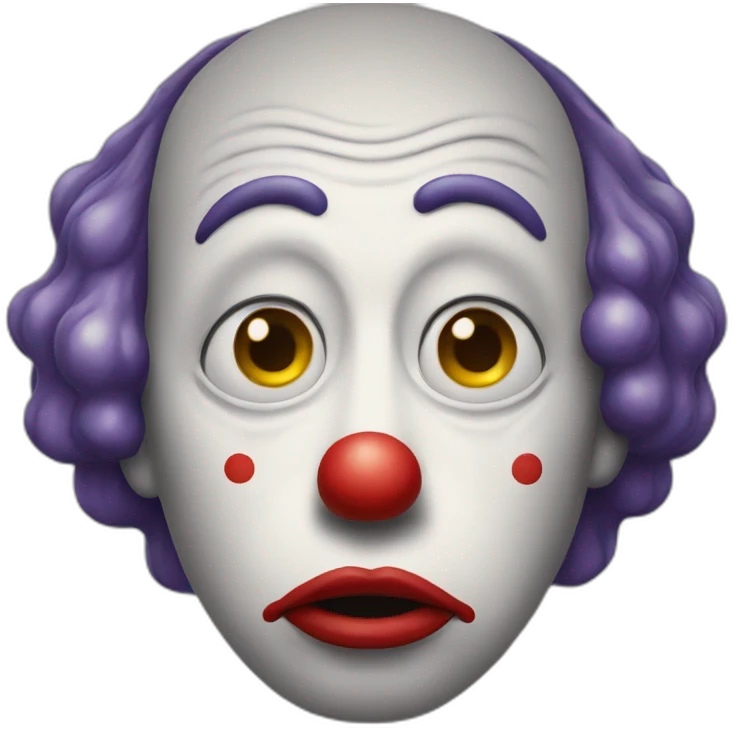 sad clown emoji