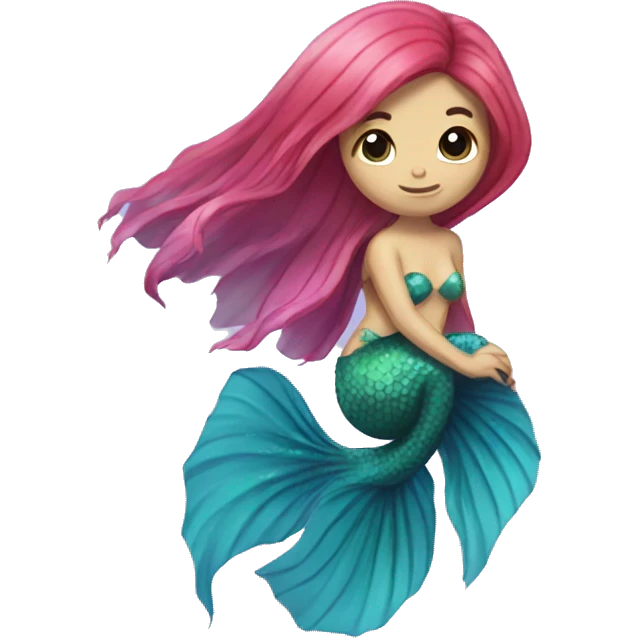betta fish mermaid emoji