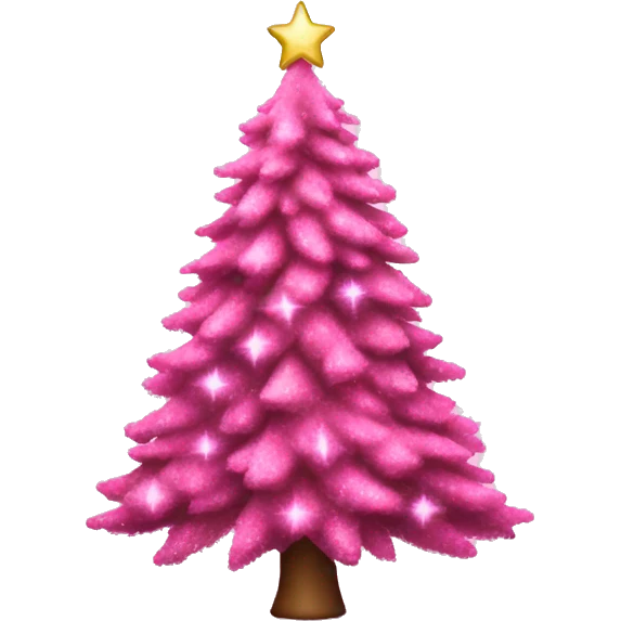 pink christmas tree emoji