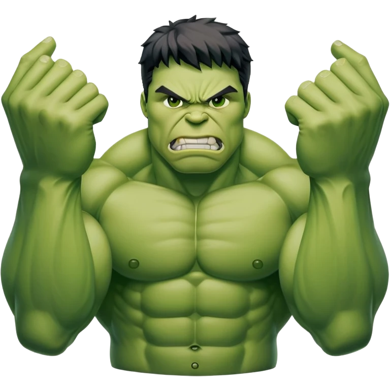 hulk superhero green muscular emoji