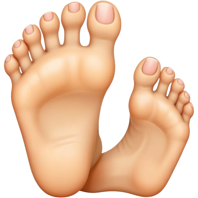 foot with toes widely splayed apart emoji