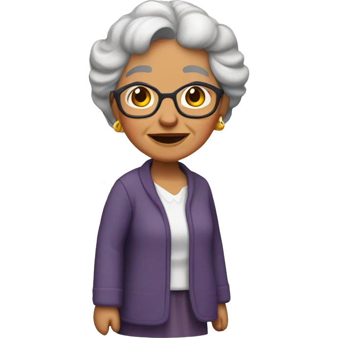 Abuelita ángel  emoji