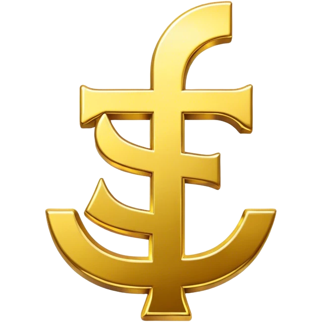 Shiny money sign emoji