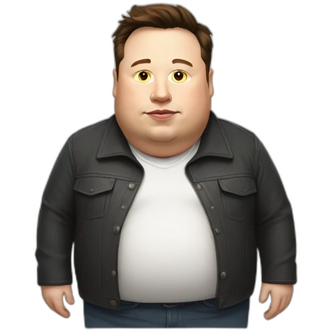 Elon musk obese full body emoji