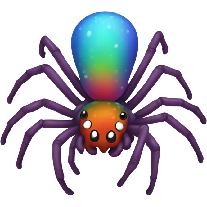 Rainbow spider emoji