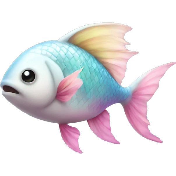 Unicorn as a fish emoji