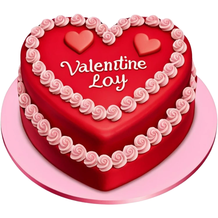  valentine cake emoji