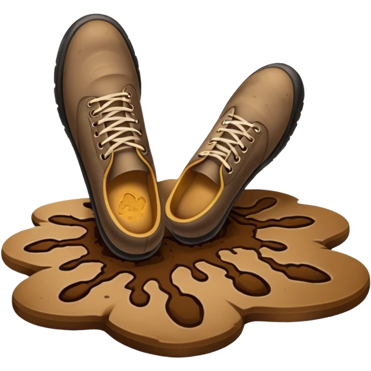 shoe print on the floor   emoji