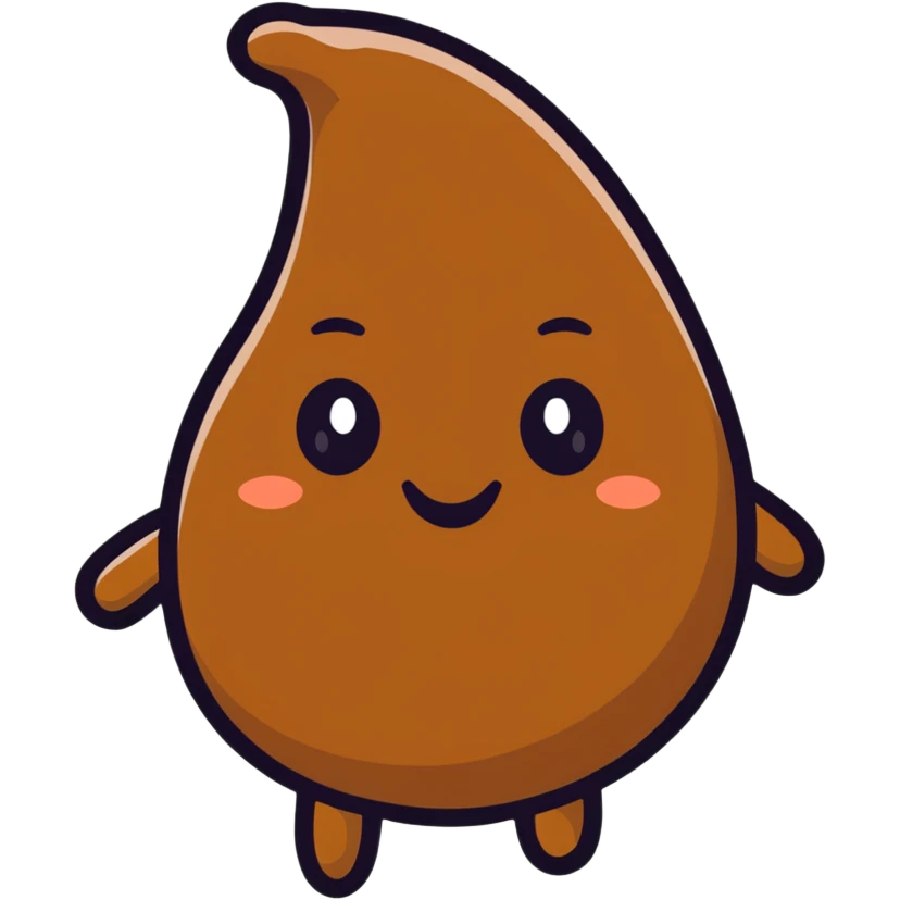 funny cartoon style poop emoji emoji