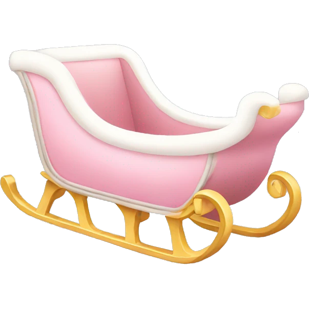light pink sleigh emoji