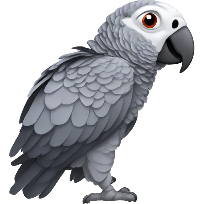 african grey parrot emoji