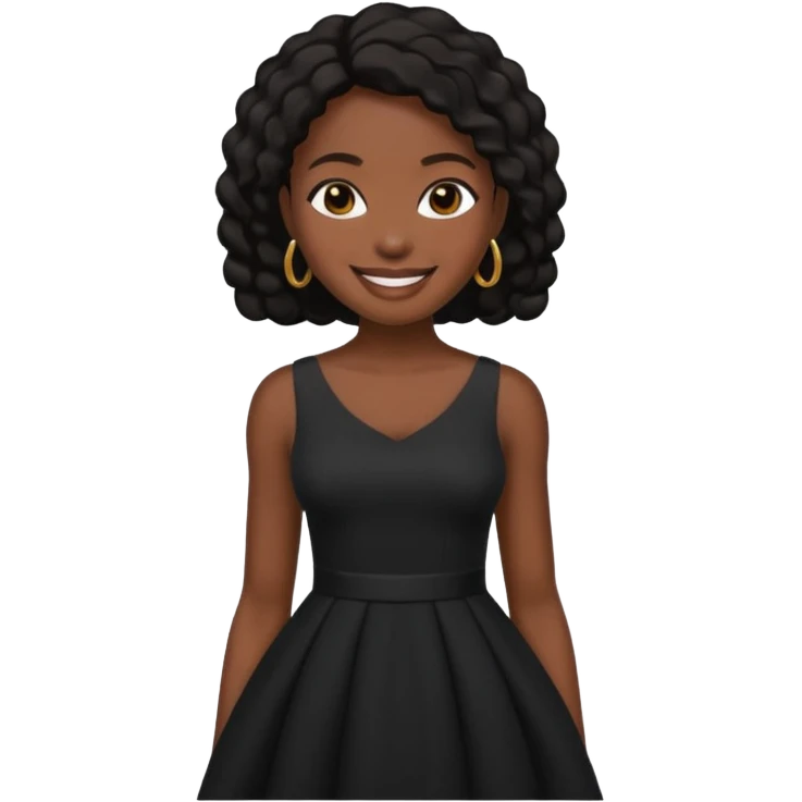  مو سیاه دختر سیاه پوشی  emoji