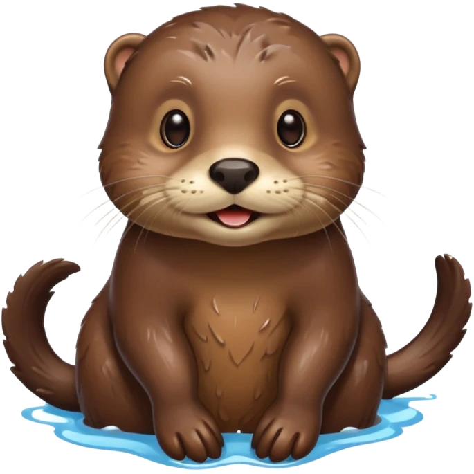 otter with emoji