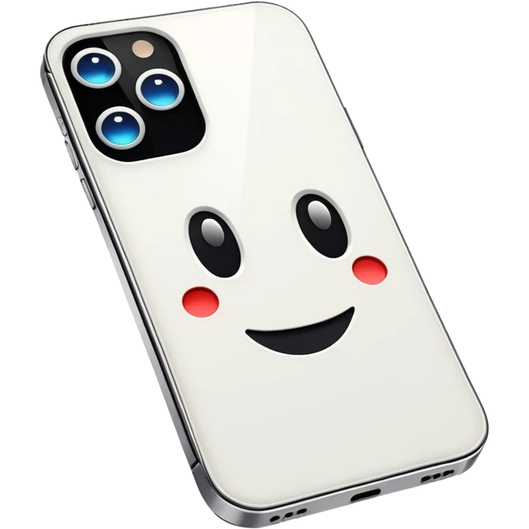 white iphone 14 pro max emoji