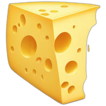 Cute slice of cheese  emoji