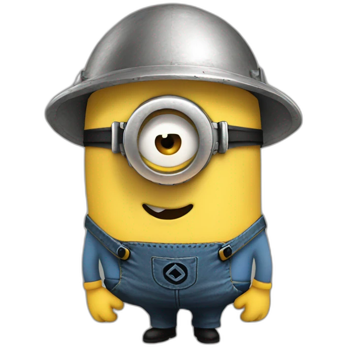 minion llorando con gorrar de leon emoji