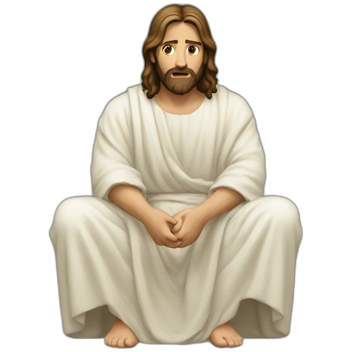 Jesus Christ squats emoji