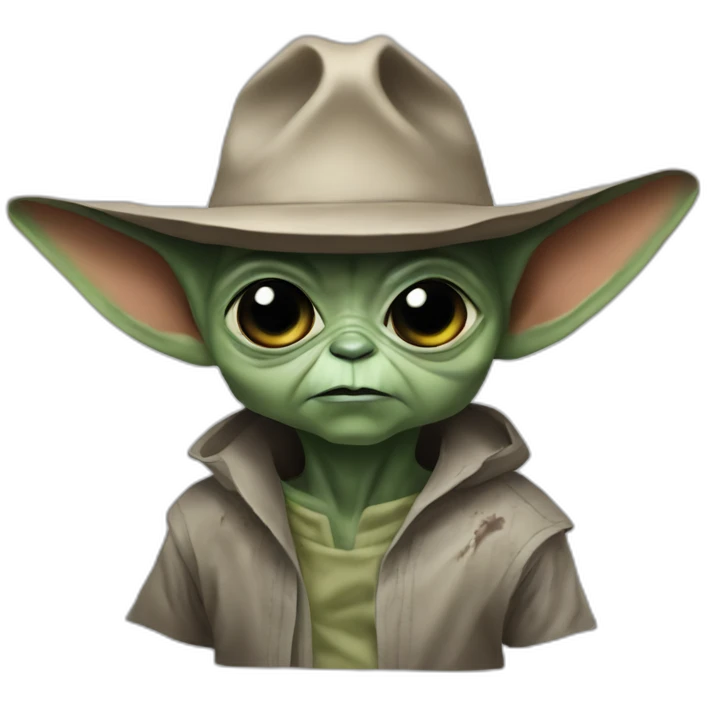 zombie michael jackson in thriller as baby yoda emoji