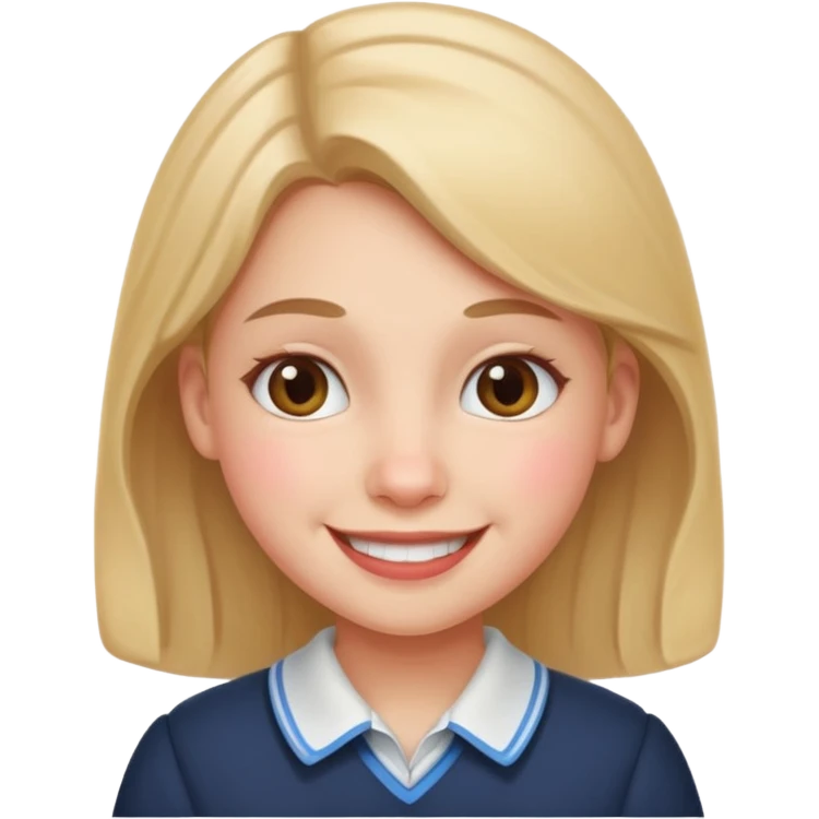 A schoolgirl  emoji