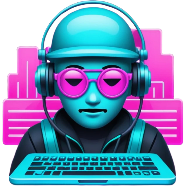 devops cyberpunk vaporwave hacker themed emoji pack emoji