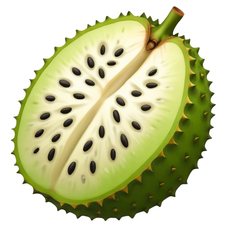 Soursop slice emoji