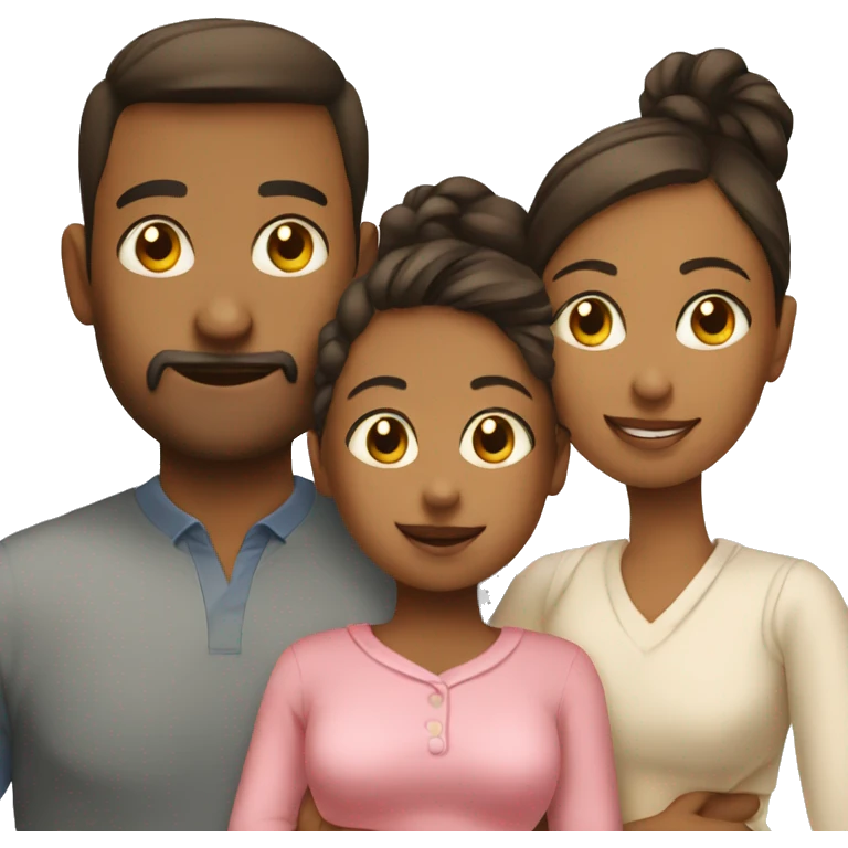 Mom dad baby emoji