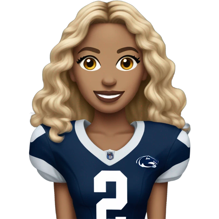 beyoncé penn state jersey emoji