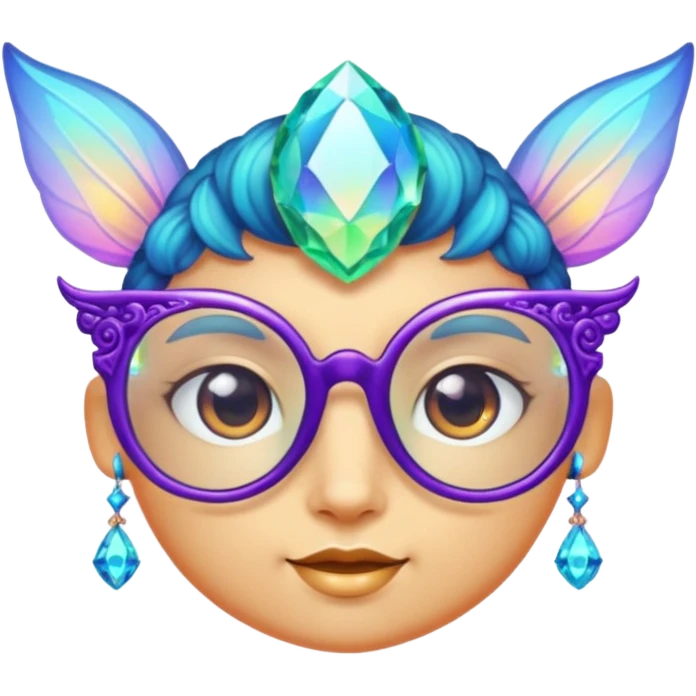 glasses with fae emoji