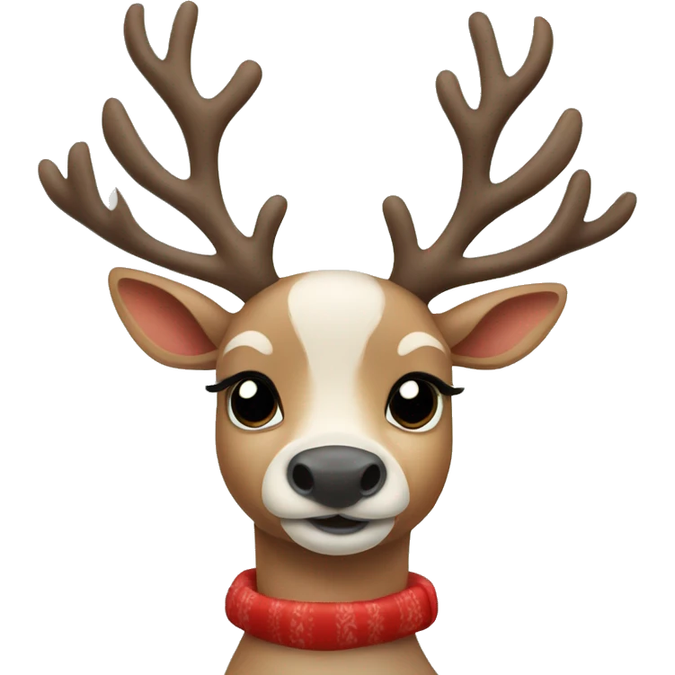 Cute Elegant reindeer emoji