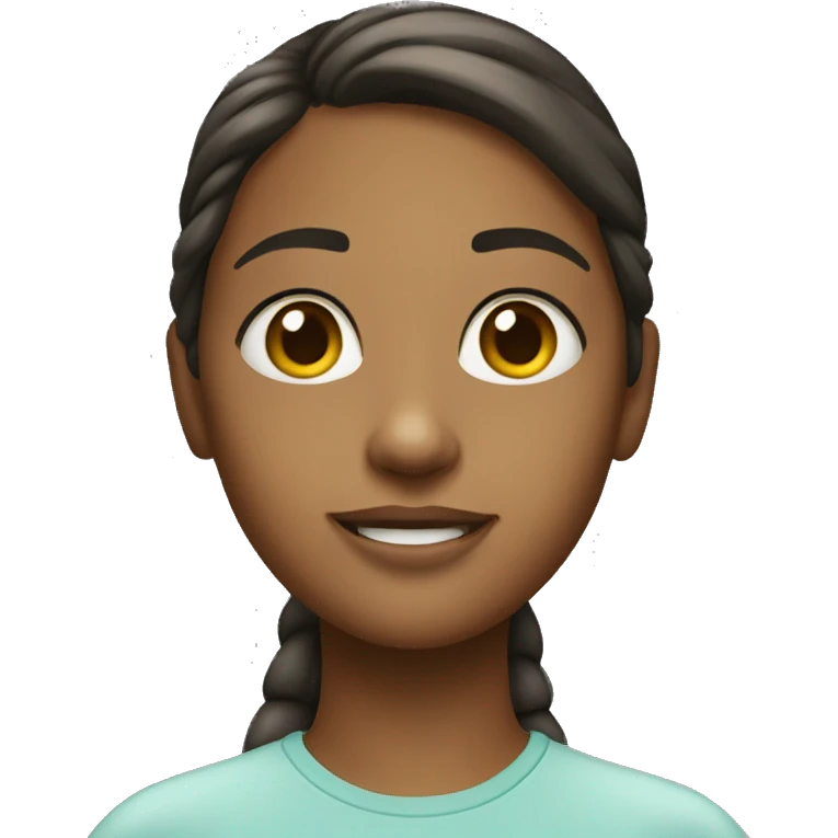 girl with “get in the wata” text above head emoji