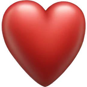 A real heart emoji