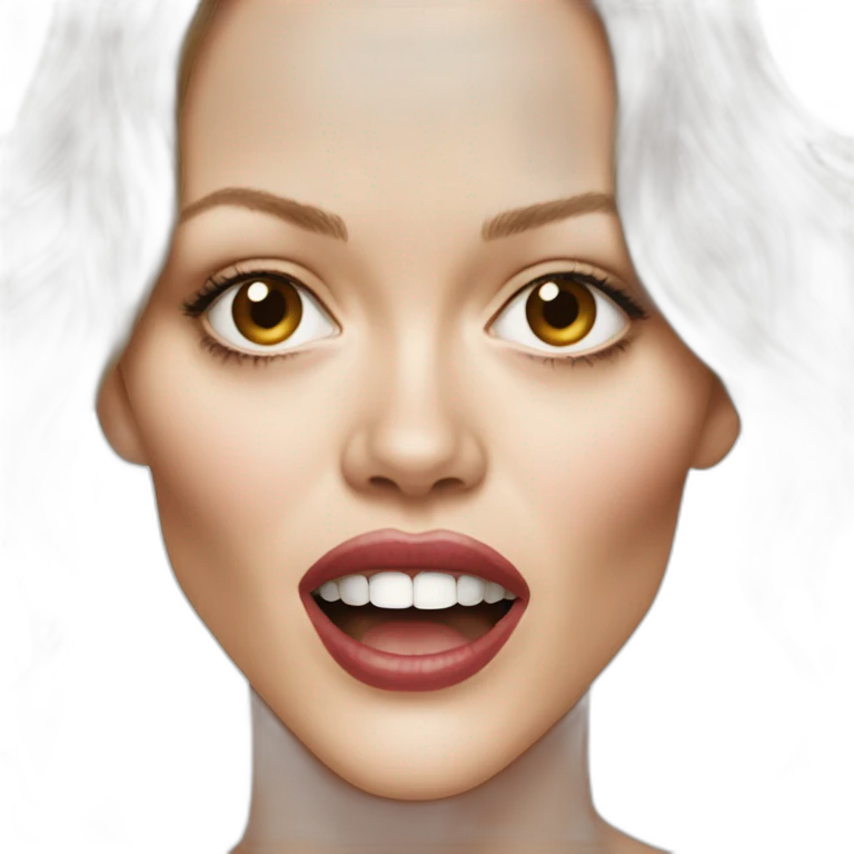 Vanessa paradis open mouth emoji